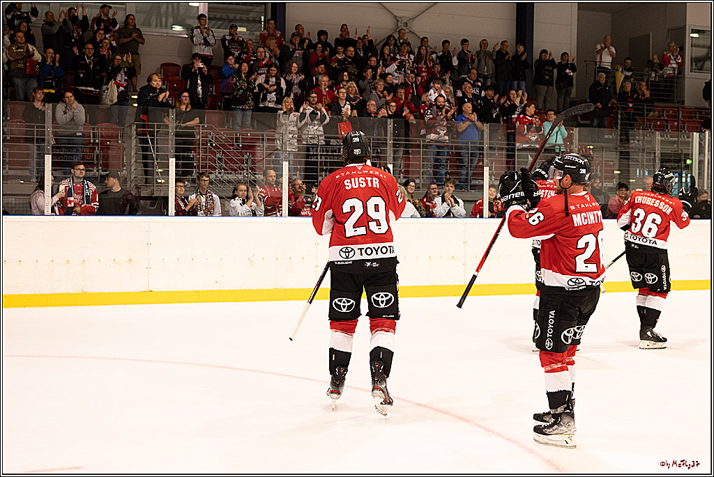 PENNY DEL 1. Testspiel Koelner Haie - Loewen Frankfurt; Koeln, 27.08.2023